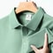 Comfortable Breathable Top Mens Fashion Solid Short Sleeved Polo Shirt Summer 0