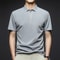 Comfortable Breathable Top Mens Fashion Solid Short Sleeved Polo Shirt Summer 9