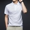 Comfortable Breathable Top Mens Fashion Solid Short Sleeved Polo Shirt Summer 10