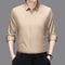 Comfortable Wrinkle Free Mens Long Sleeved Solid Color Business Casual Shirt All Season Versatile T 1