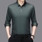 Comfortable Wrinkle Free Mens Long Sleeved Solid Color Business Casual Shirt All Season Versatile T 2