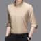 Comfortable Wrinkle Free Mens Long Sleeved Solid Color Business Casual Shirt All Season Versatile T 6