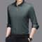 Comfortable Wrinkle Free Mens Long Sleeved Solid Color Business Casual Shirt All Season Versatile T 9