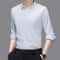 Comfortable Wrinkle Free Mens Long Sleeved Solid Color Business Casual Shirt All Season Versatile T 10