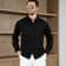 New Mens Solid Color Business Casual Long Sleeved Shirt Wrinkle Free Comfortable All Season Top 5