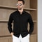 New Mens Solid Color Business Casual Long Sleeved Shirt Wrinkle Free Comfortable All Season Top 5
