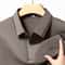 New Mens Business Casual Polo Shirt Long Sleeved Badge Solid Color Fashionable Comfortable Breathab 5