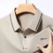 New Mens Business Casual Polo Shirt Long Sleeved Badge Solid Color Fashionable Comfortable Breathab 8