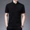 New Mens Business Casual Polo Shirt Comfortable Summer Fashion Short Sleeve Breathable Top 2