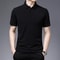 New Mens Business Casual Polo Shirt Comfortable Summer Fashion Short Sleeve Breathable Top 2