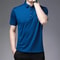 New Mens Business Casual Polo Shirt Comfortable Summer Fashion Short Sleeve Breathable Top 5