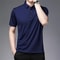 New Mens Business Casual Polo Shirt Comfortable Summer Fashion Short Sleeve Breathable Top 7