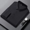 New Mens Solid Color Long Sleeved Polo Shirt Fashionable Comfortable Breathable Versatile Business 3