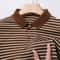 Mens Fashion Striped Cotton POLO Shirt Casual Business Short Sleeved Comfortable And Breathable Top 1