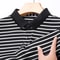 Mens Fashion Striped Cotton POLO Shirt Casual Business Short Sleeved Comfortable And Breathable Top 4