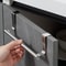 Stainless Steel No Drilling Door Back Towel Holder Rack Kitchen Cabinet Cloth Hanging Storage Shelf 1