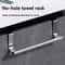 Stainless Steel No Drilling Door Back Towel Holder Rack Kitchen Cabinet Cloth Hanging Storage Shelf 2