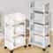 Multilayer Mobile Storage Organizer Rack With Wheels For Kitchen Bedroom Living Room Snack And Book 0