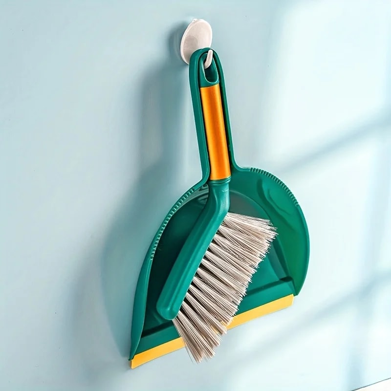 Durable Plastic Shovel Brushes Compact Broom Set Perfect For Household Easy To Store 2