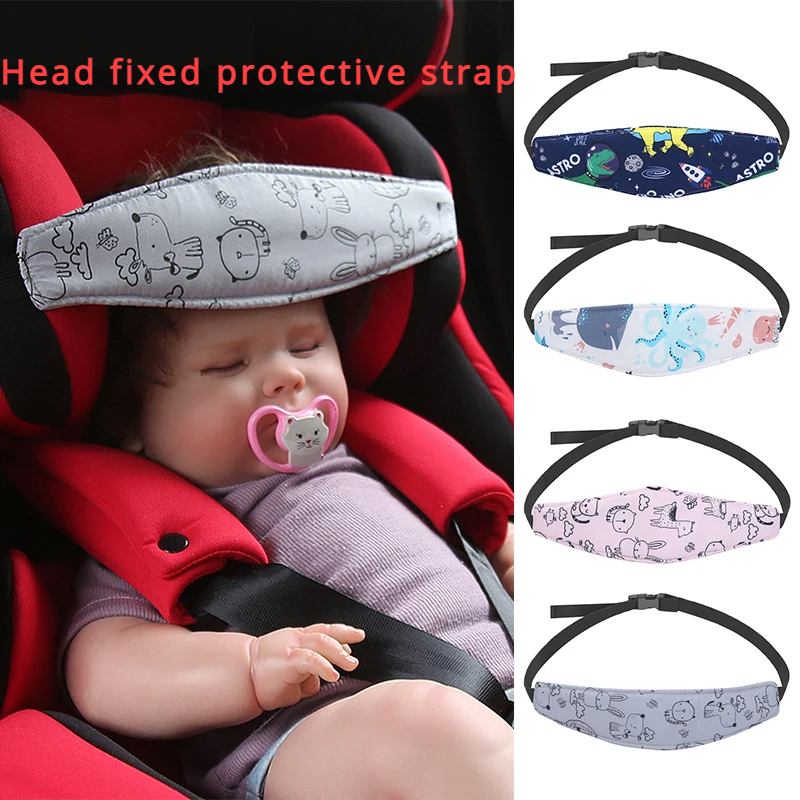Adjustable Baby Head Support Belt Car Seat Head Support Sleep Positioner Baby Safety Pillow 0