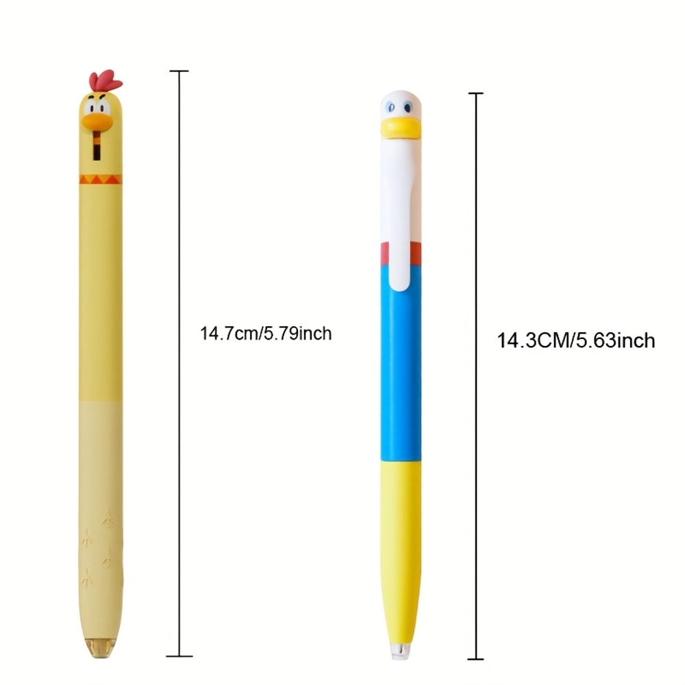 Creative Rotating Gel Pen Writing Pen Chicken Pressing Cute Funny Styling Office Supplies 5