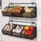 Durable Wall Mounted Metal Wire Storage Basket For Kitchen Spices Garlic Onions And Vegetables 6