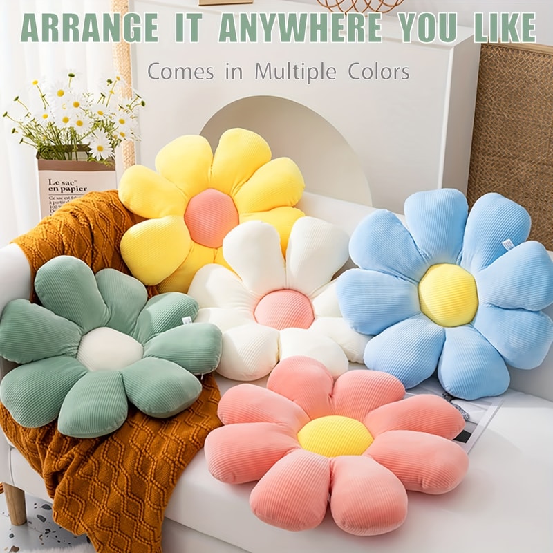 Flower Mat Daisy Seat Cushion Sunflower Pillow Gift 3