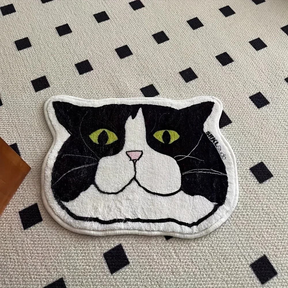 Waterproof Anti Slip Cat Floor Mat Stain Resistant Perfect For Bathroom Bedroom Kitchen 3