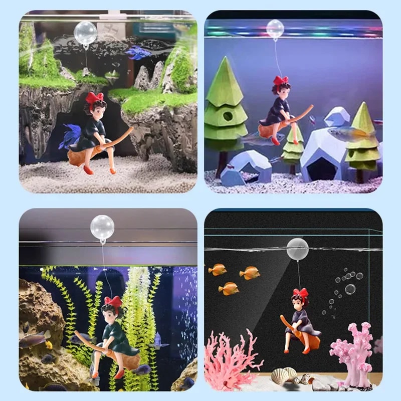 Fish Tank Cartoon Magic Jewelry Cake Decoration Aquarium Accessories Fish Farming Supplies 1