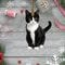 Small Decorative Acrylic Plush Black And White Cat Pendant For Pet Enthusiasts 1