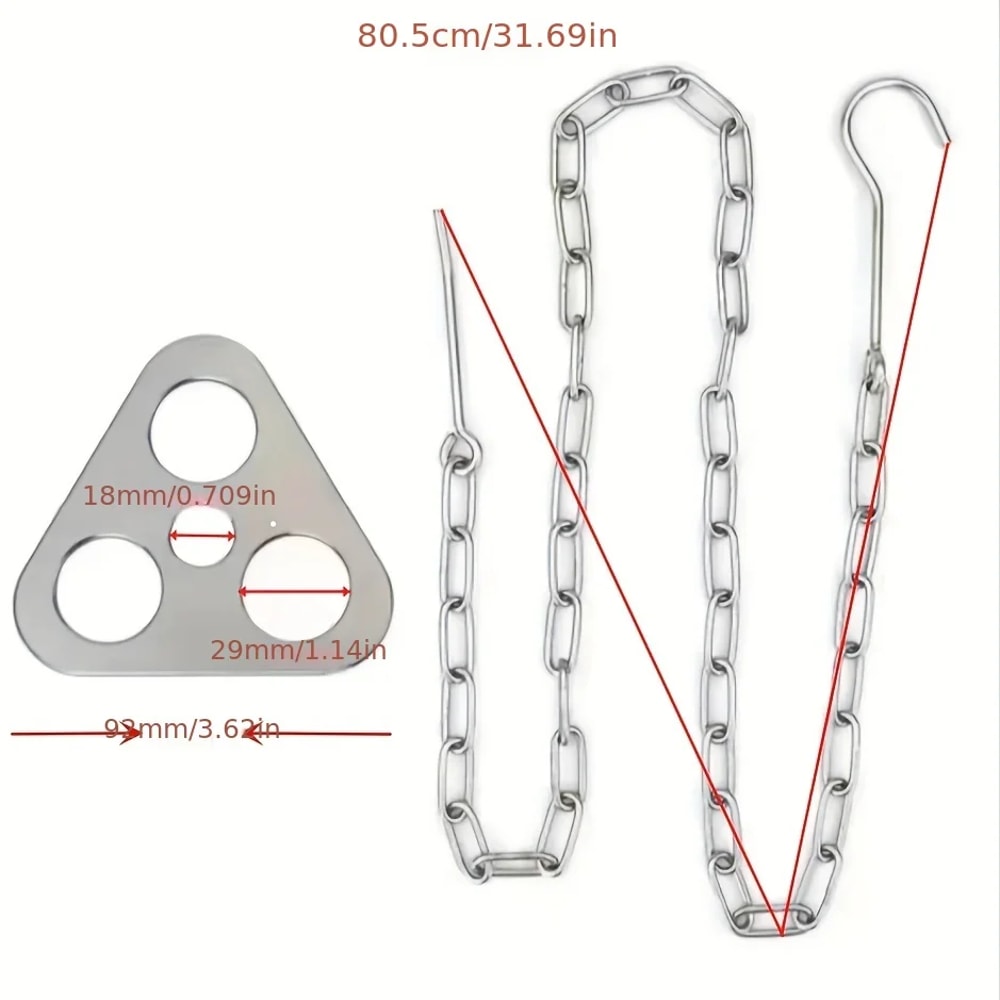 Portable BBQ Tripod Stainless Steel Outdoor Camping Detachable Hanging Rack For Bonfire Pot BBQ Set 5