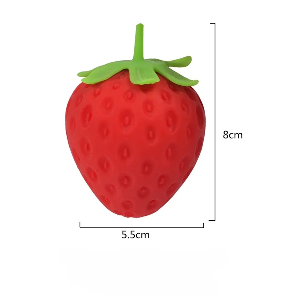 Fruit Stress Reliever Ball Strawberry Squeeze Music Simulation Toy For Children 4