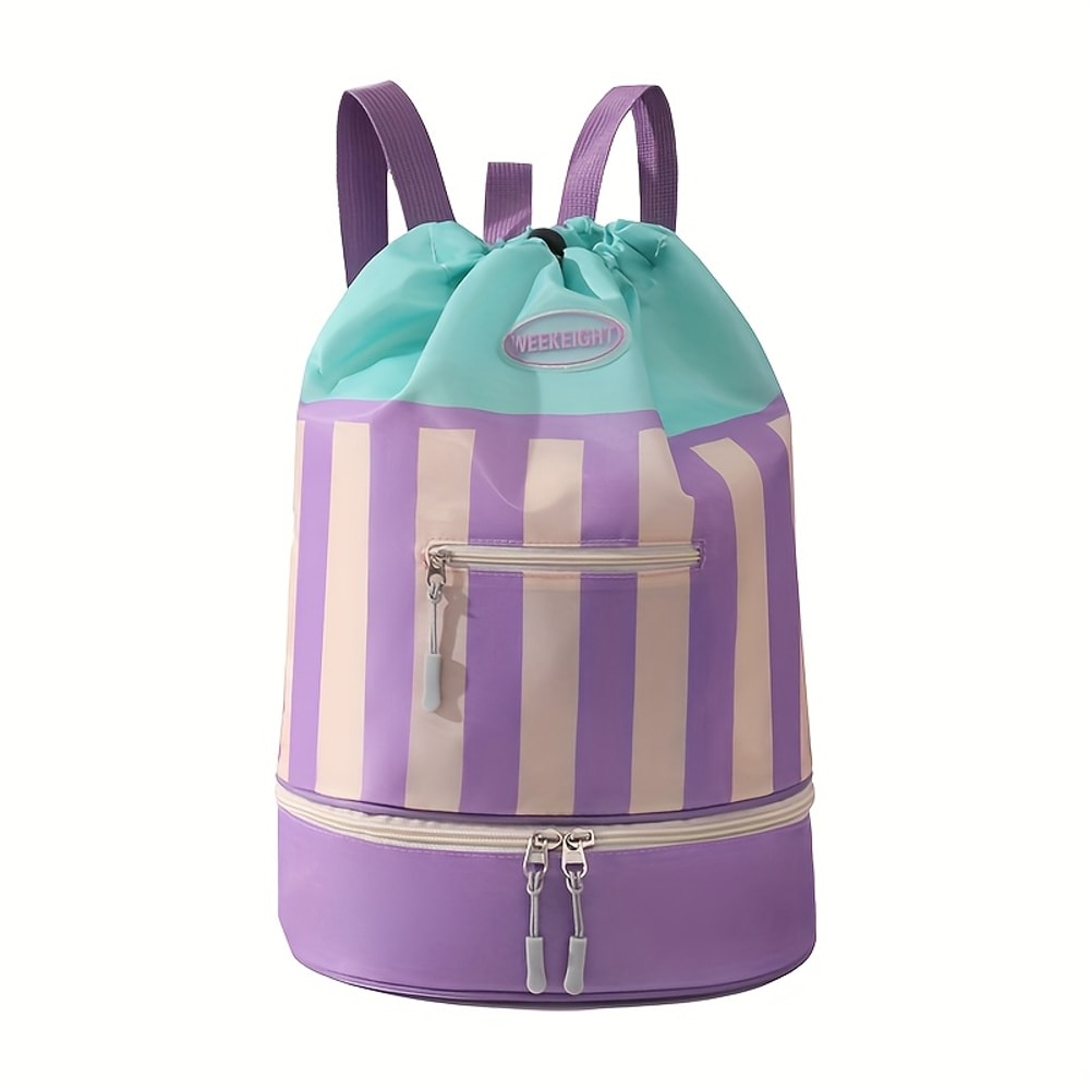 Portable Beach Backpack For Kids Childrens Swimming Bag Outdoor Toiletries Storage 5