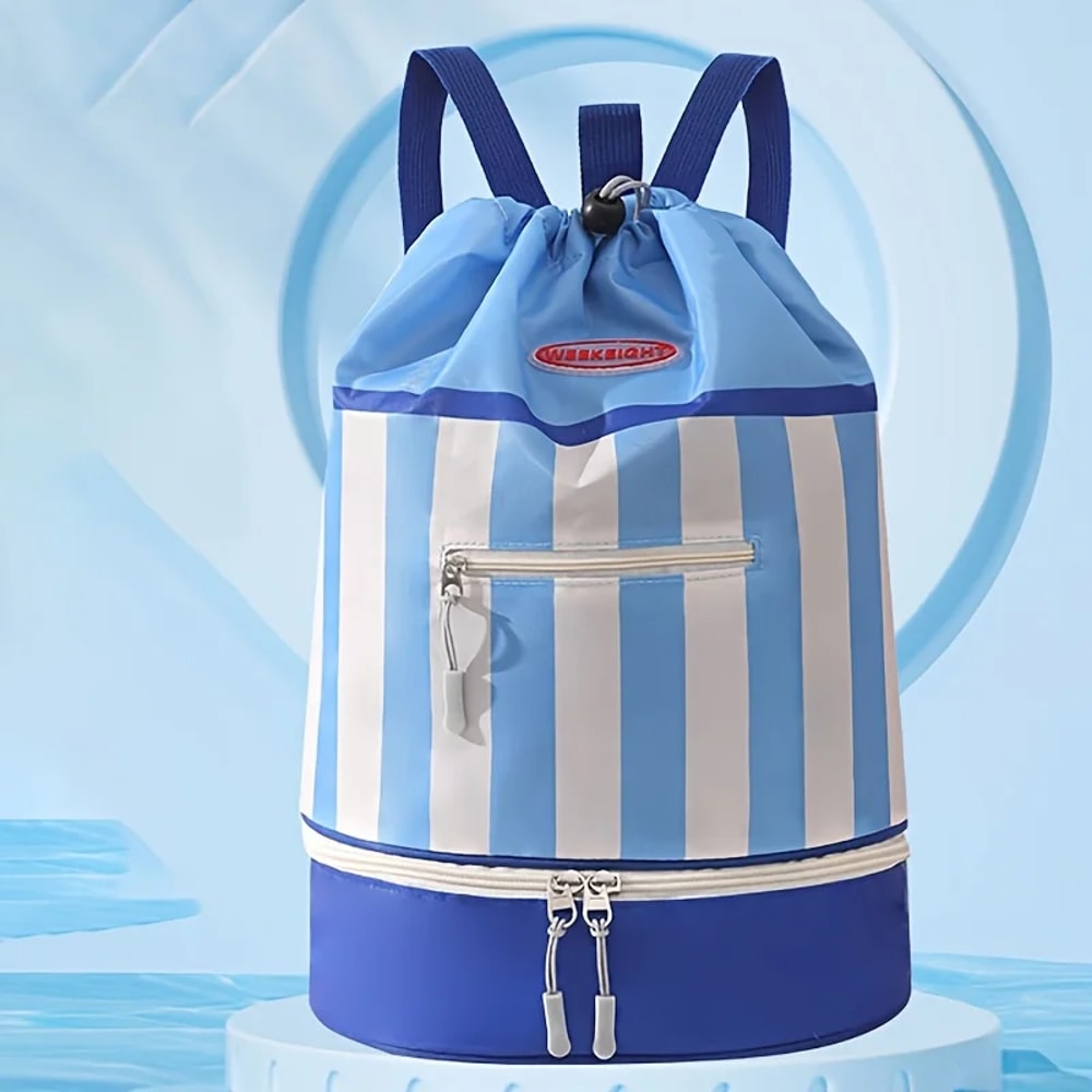 Portable Beach Backpack For Kids Childrens Swimming Bag Outdoor Toiletries Storage 0