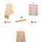 Wooden Clothes Hanger With Skirt Clip Pants Clip For Natural Long Pants 1