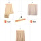 Wooden Clothes Hanger With Skirt Clip Pants Clip For Natural Long Pants 1