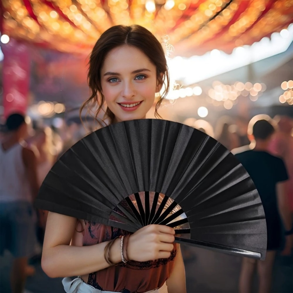 Folding Fans Traditional Hand Fan For Martial Arts Dance Practice 2