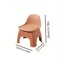 Compact Round Plastic Stool With Backrest Sturdy Design For Living Room No Wood No Electricity Requ 3