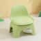 Compact Round Plastic Stool With Backrest Sturdy Design For Living Room No Wood No Electricity Requ 4