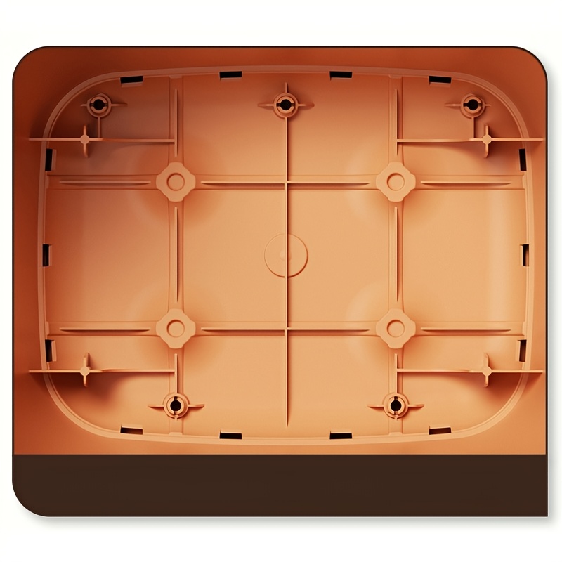 Compact Round Plastic Stool With Backrest Sturdy Design For Living Room No Wood No Electricity Requ 2