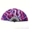 Craft Fan With Vibrant Patterns Fluorescent Folding Fan For Halloween Dance 6