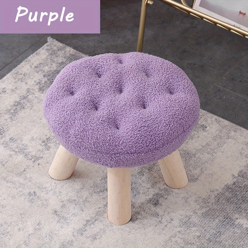 Small Round Stool Flower Stool Footstool For Sofa Coffee Table Living Room Bedroom Shoe Changing St 7
