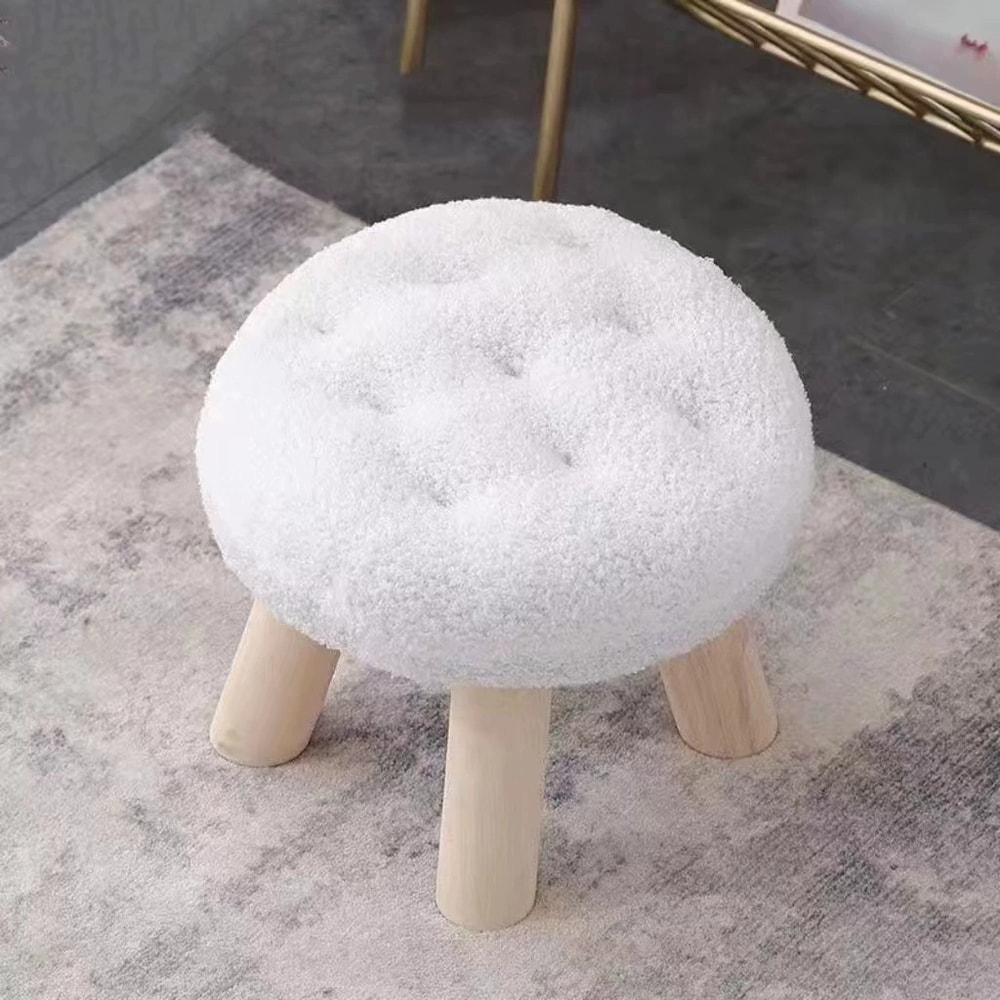 Small Round Stool Flower Stool Footstool For Sofa Coffee Table Living Room Bedroom Shoe Changing St 8