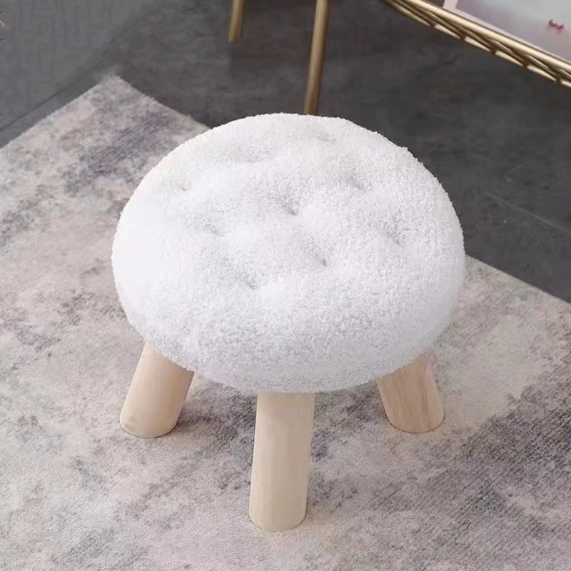 Small Round Stool Flower Stool Footstool For Sofa Coffee Table Living Room Bedroom Shoe Changing St 8