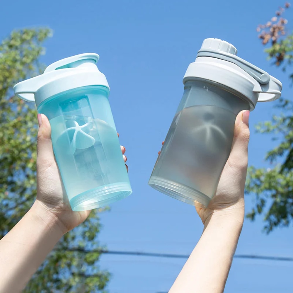 Milkshake Cup Sports Plastic Water Cup Shake Cup Fitness Bottle Protein Powder Cup 1