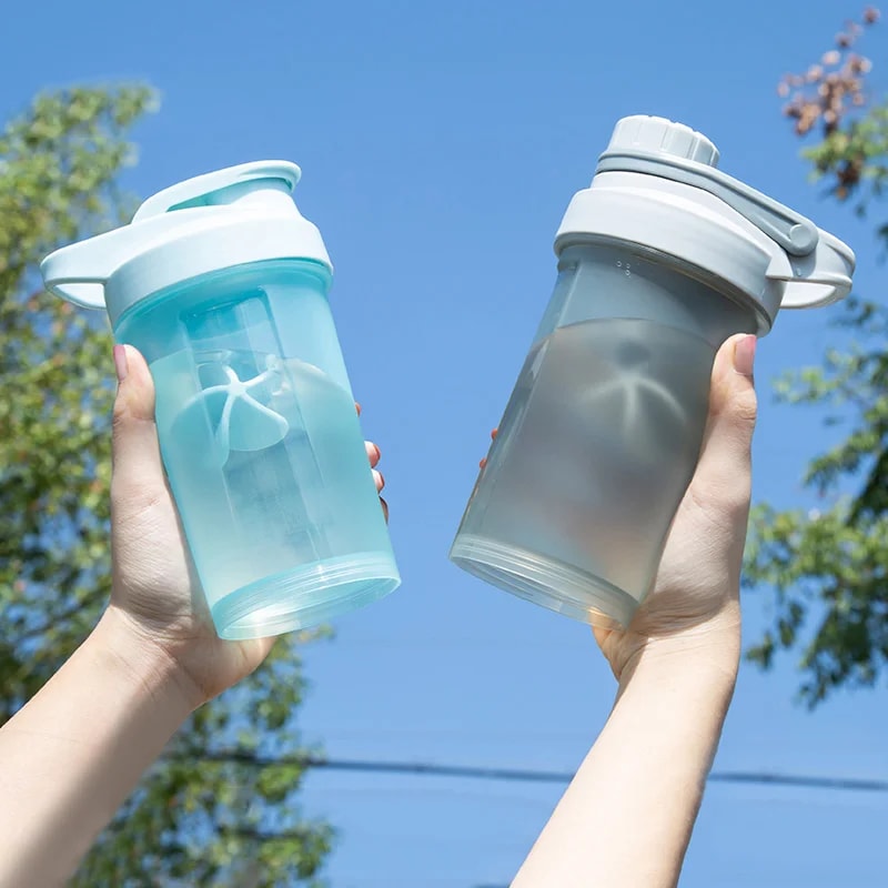 Milkshake Cup Sports Plastic Water Cup Shake Cup Fitness Bottle Protein Powder Cup 1
