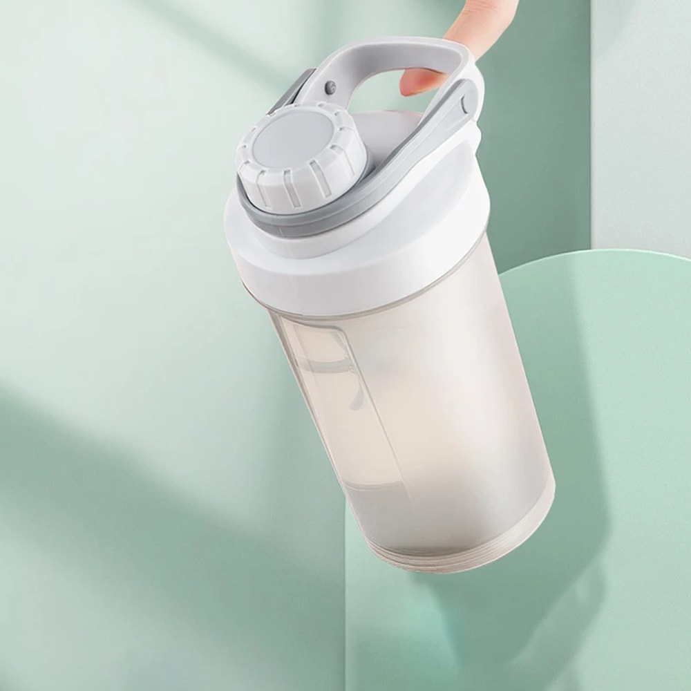 Milkshake Cup Sports Plastic Water Cup Shake Cup Fitness Bottle Protein Powder Cup 3