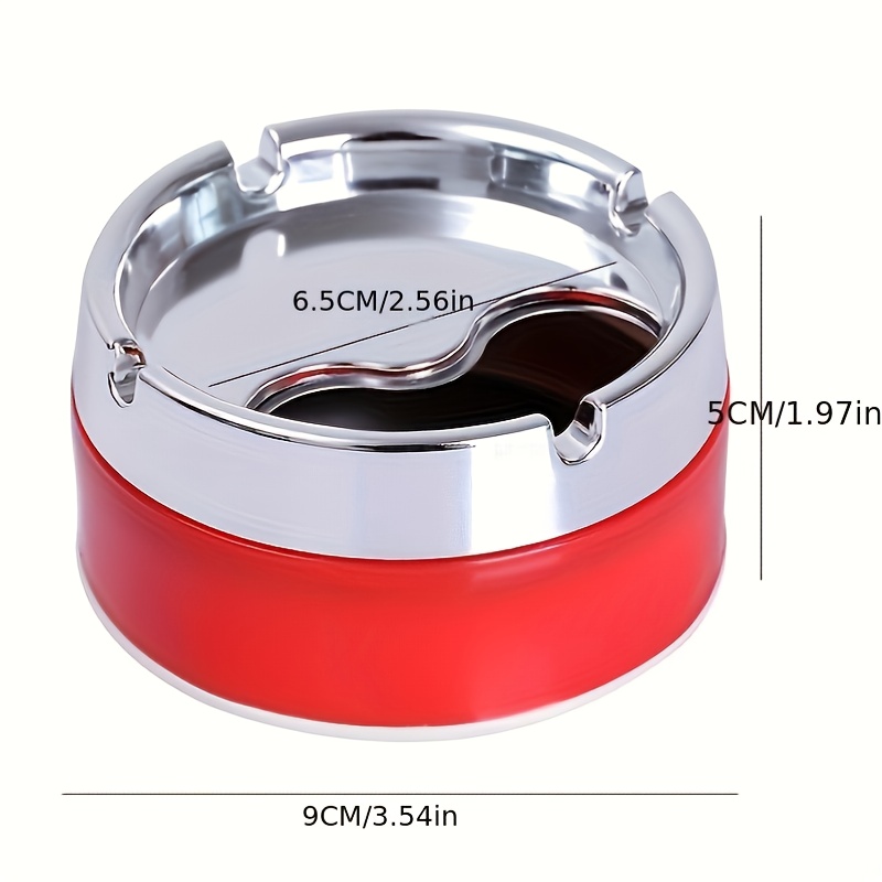 Creative Personalized Stainless Steel Ashtray With Lid Suitable For Windproof Use Homes Hotels 6