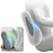 Seat Cushion With Ergonomically Designed Memory Sponge Pad For Office Chairs And Wheelchairs 1
