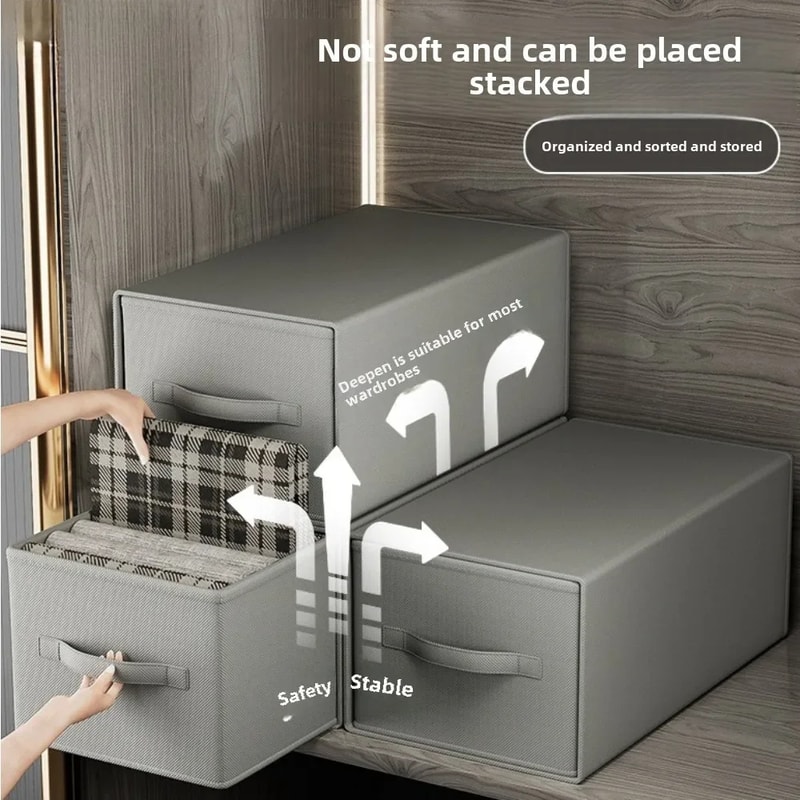 NonWaterproof Wardrobe Organizer Drawer Storage Box For Clothes And Pants Organizer Storage 2